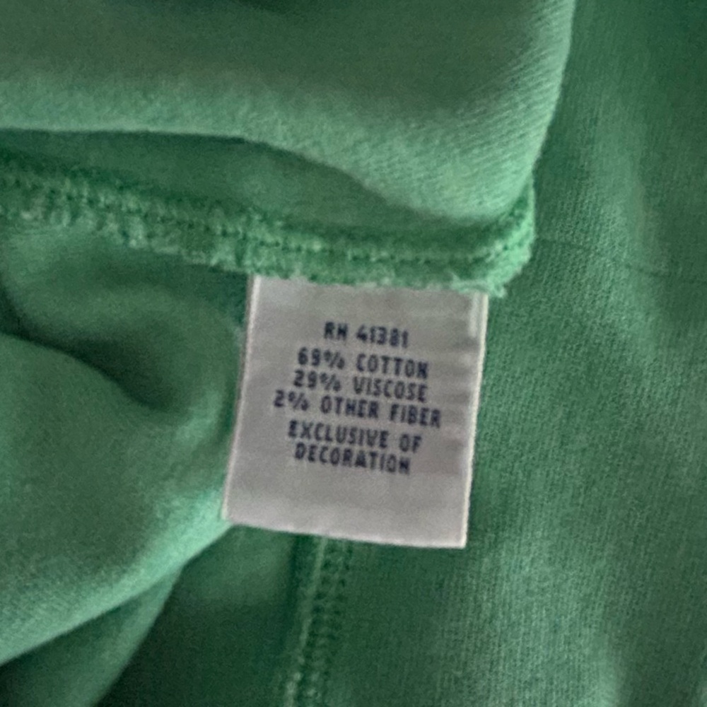 Polo Ralph Lauren 1/4 Zip Mint Green Mock Neck Pullover Sweater Pony Size XL - Picture 8 of 11